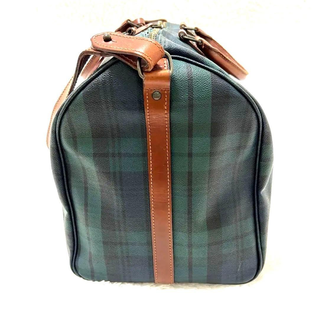 美品✨RALPH LAUREN ボストンバッグ 特大 ブラックウォッチ 2way