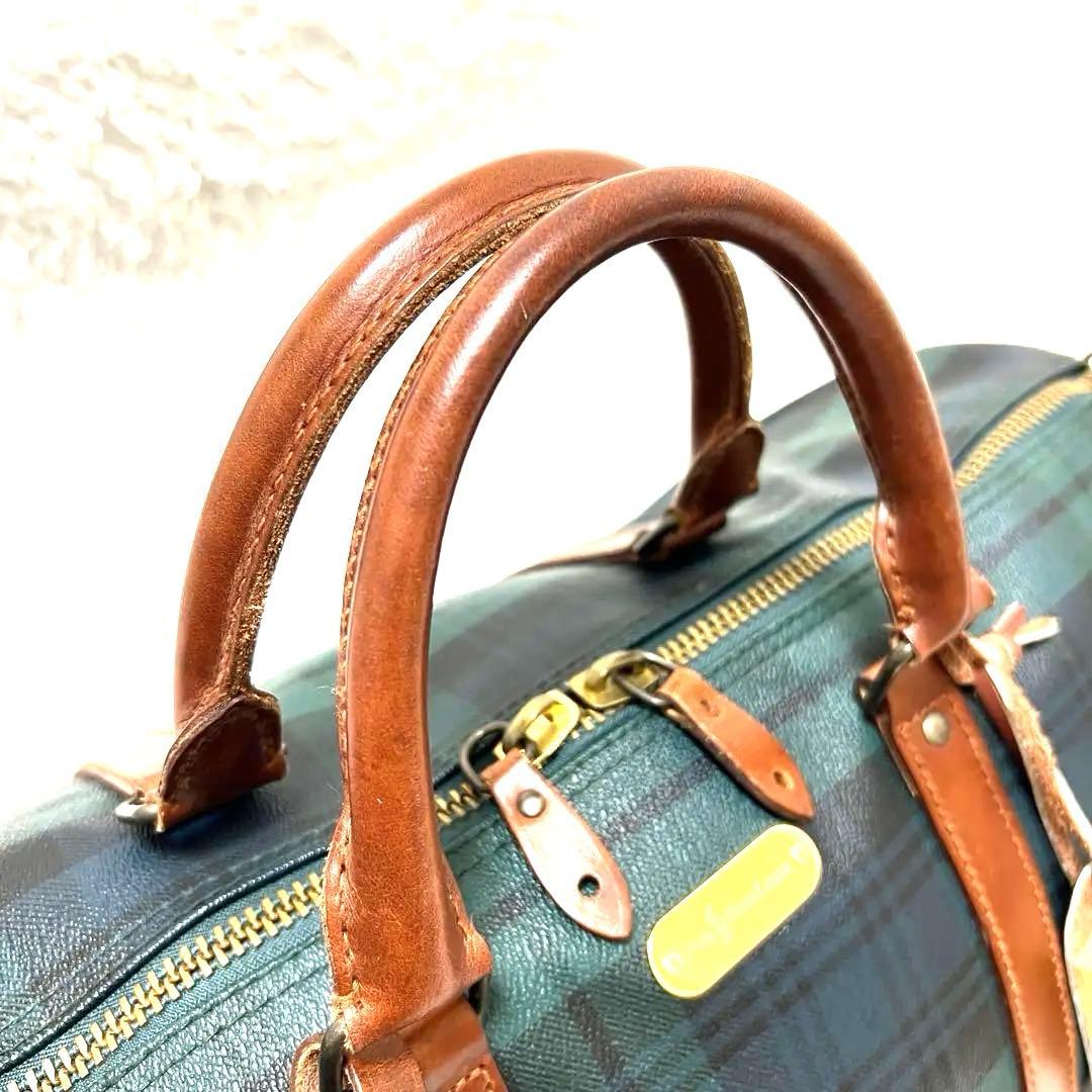 美品✨RALPH LAUREN ボストンバッグ 特大 ブラックウォッチ 2way
