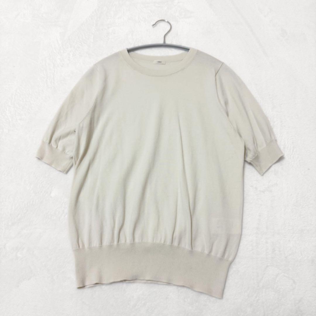 【イエナ】極美品　アンサンブル　カーディガン　半袖ニット　金ボタン　綿