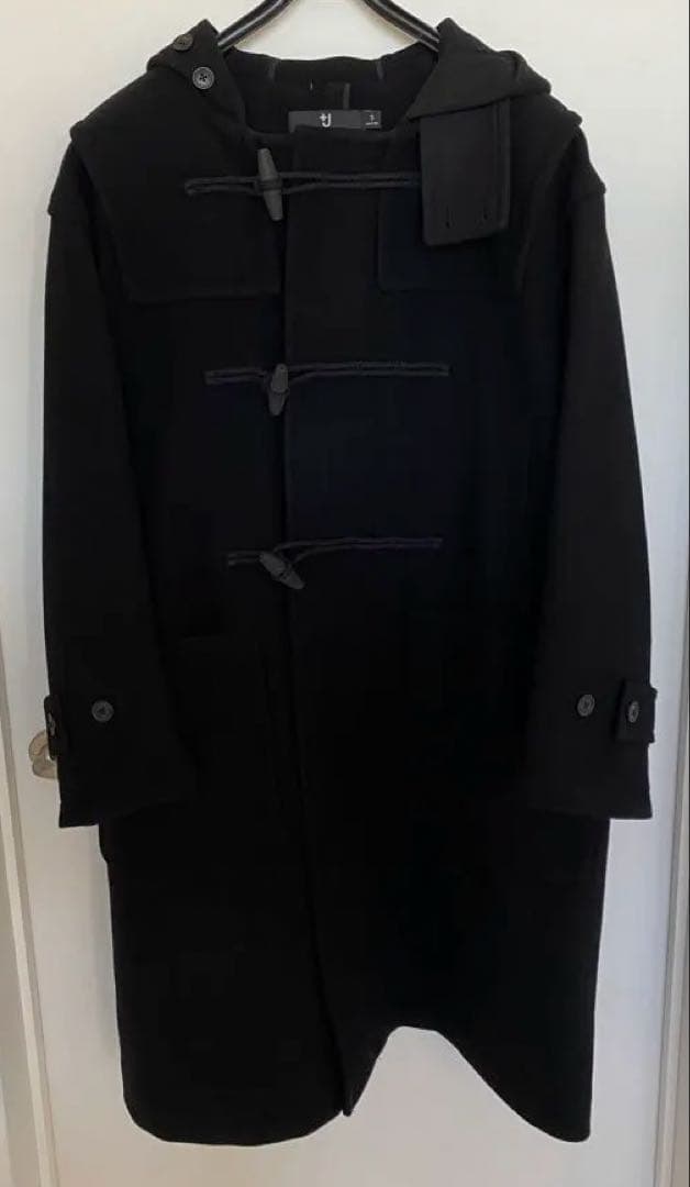 美品】UNIQLO+J 21AW ウールオーバーサイズダッフルコート ブラック