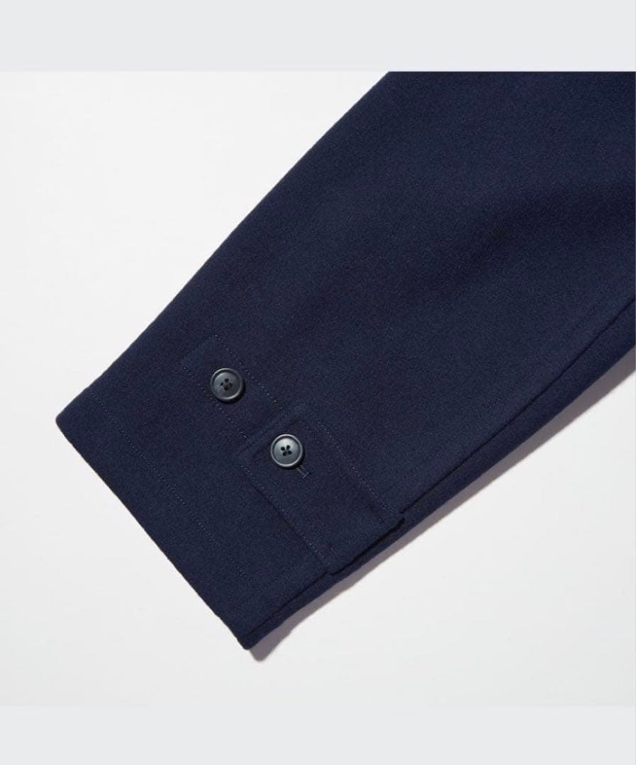 美品】UNIQLO+J 21AW ウールオーバーサイズダッフルコート ブラック