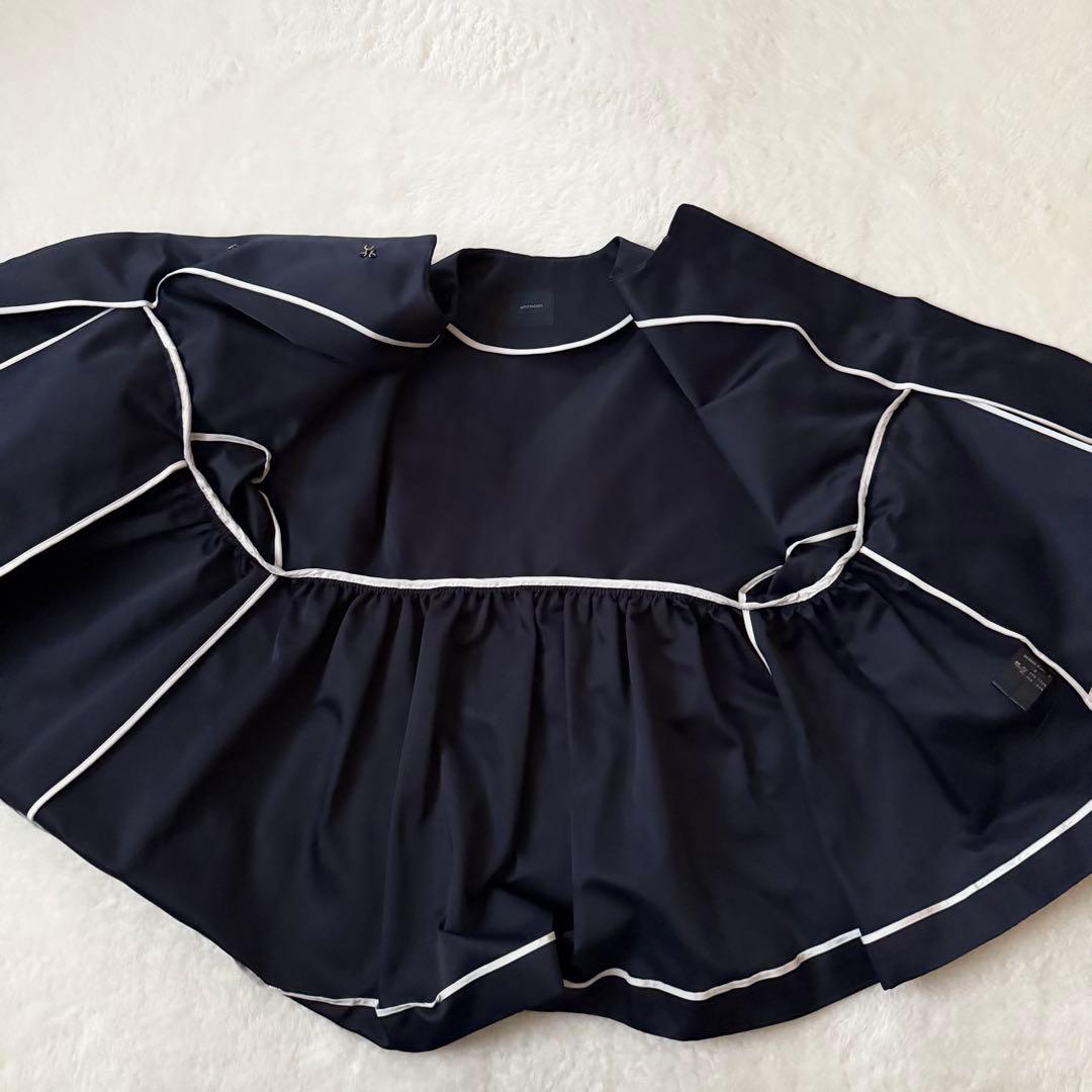 美品　yori shirocon ロッシェショートコート　ノーカラー　ジャケット