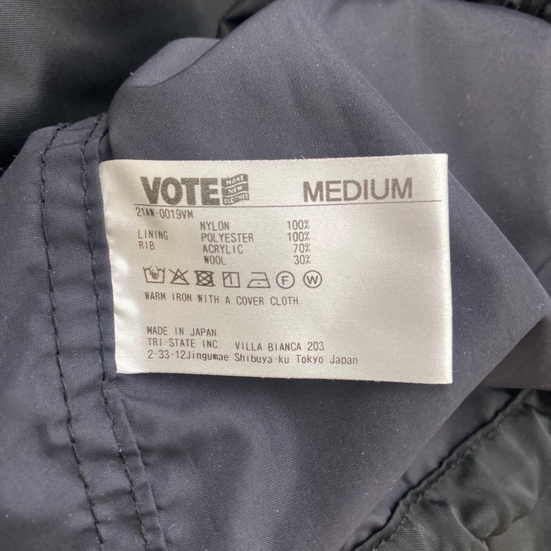 VOTE MAKE NEW CLOTHES コーチジャケット　M ブラック