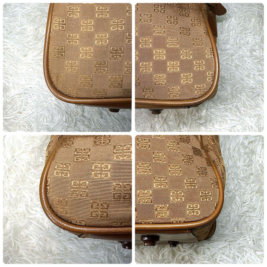 みみさん GIVENCHY ボストンバッグ ハンドバッグ 総柄 ロゴ 金具
