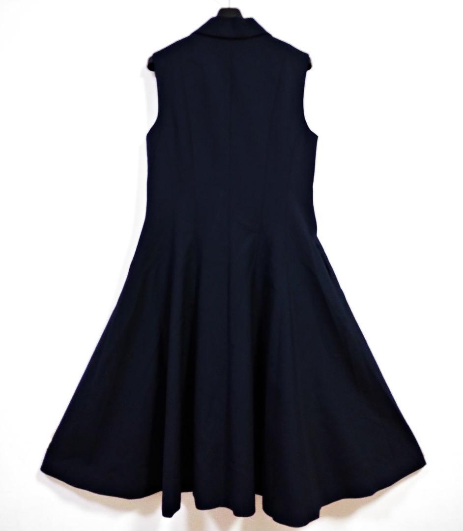 美品 FOXEY NEWYORKフォクシーニューヨーク 高級襟付 ジレワンピース