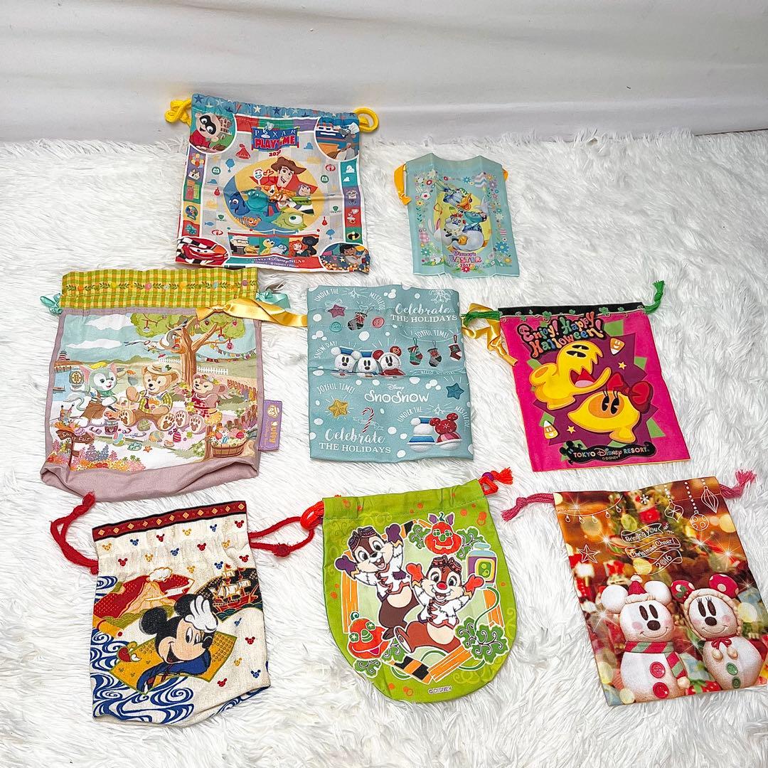 【限定多数】ディズニー 巾着袋 20枚セット ＋ ミニバッグ付き