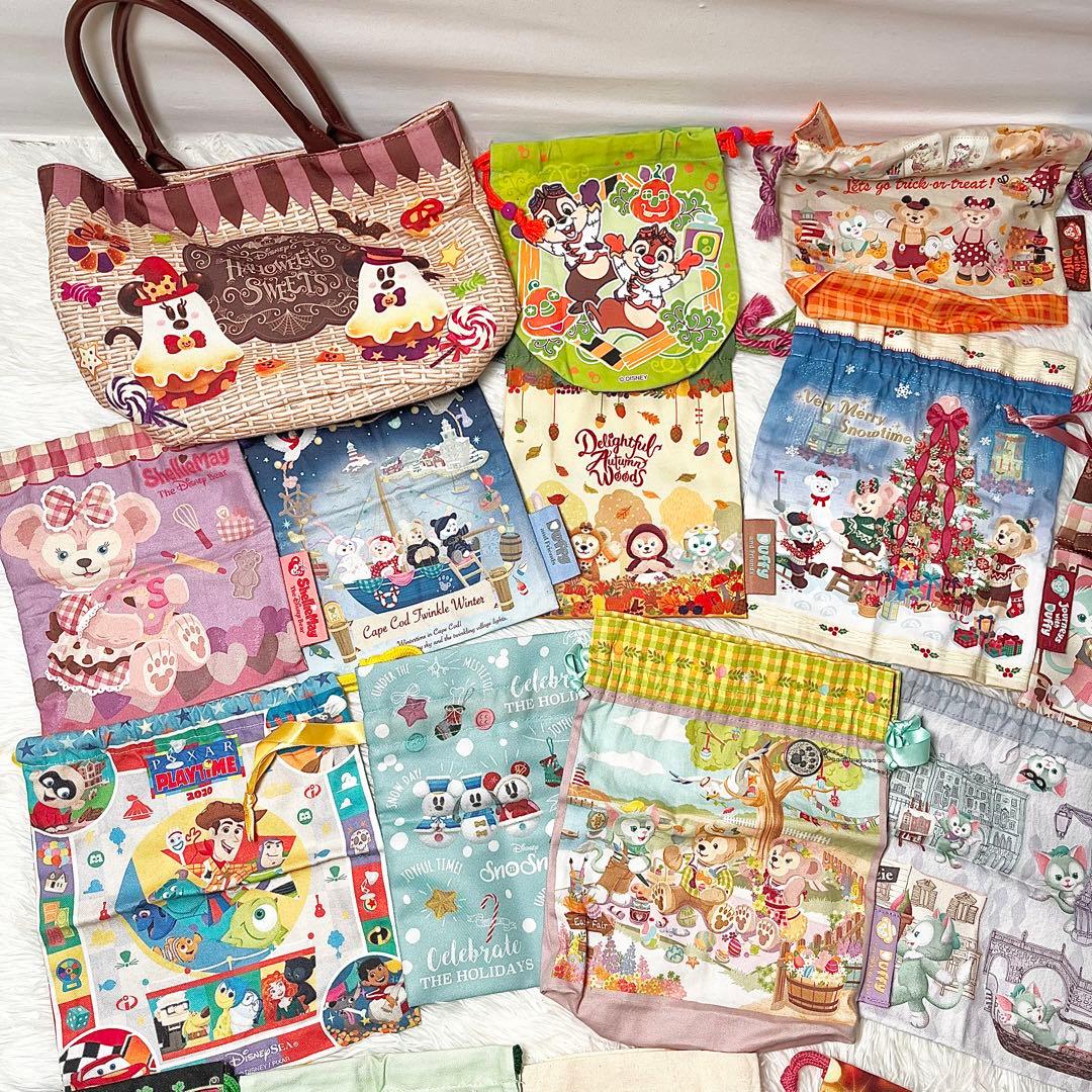 【限定多数】ディズニー 巾着袋 20枚セット ＋ ミニバッグ付き