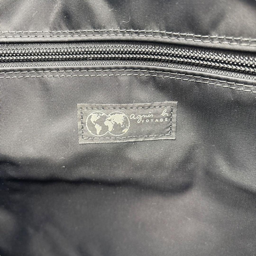 良品◎ アニエスベーボヤージュ ボストンバッグ ハンドバッグ ナイロン レザー