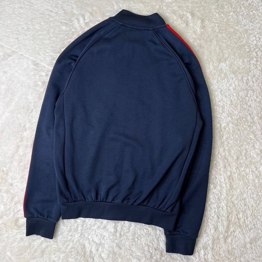 美品adidas SSTトラックジャケットBR4320ネイビーレッドL