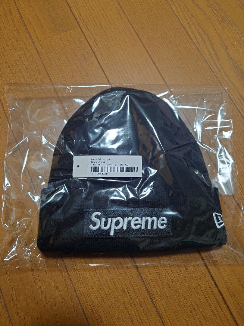 Supreme New Era Box Logo Beanie ブラック