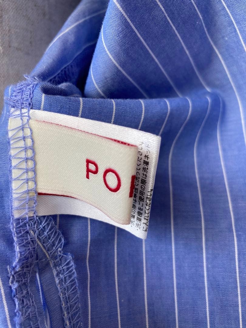 あさぎーにょ　POPPY カーディガン　ストライプ　ブルー　美品