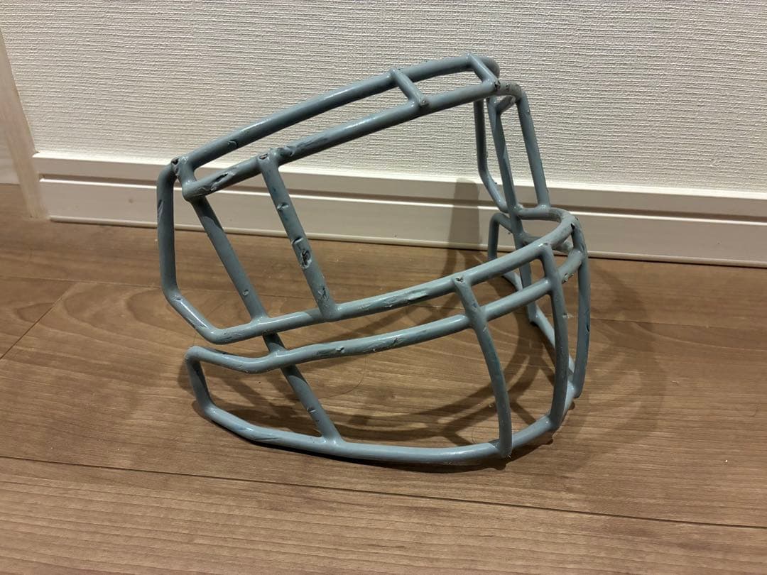 アメリカンフットボール ヘルメットフェイスマスク グレー　riddel