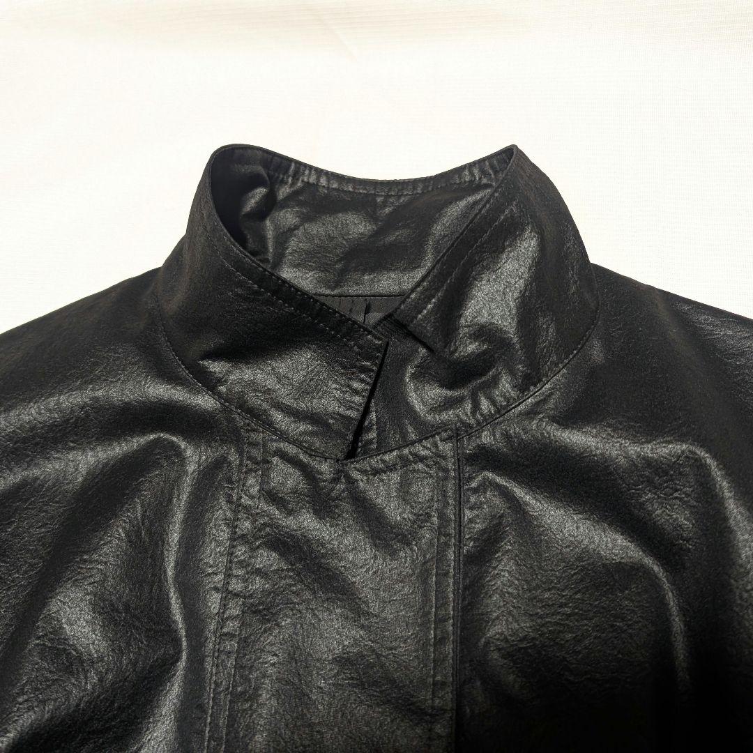 【HIROKO KOSHINO】90s~シワ加工生地ミニマムデザインロングコート