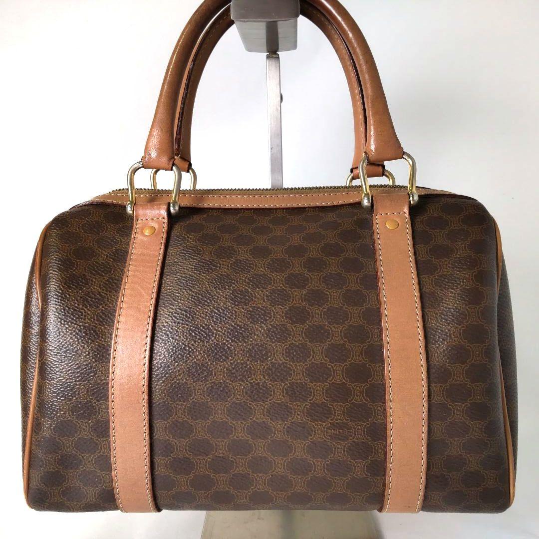 CELINE セリーヌ ミニボストンバッグ マカダム柄 ヴィンテージ