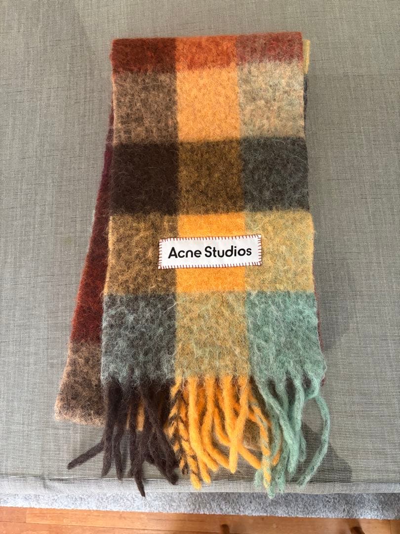 【100%正規品】Acne Studiosチェック柄マフラー　定価¥51,700