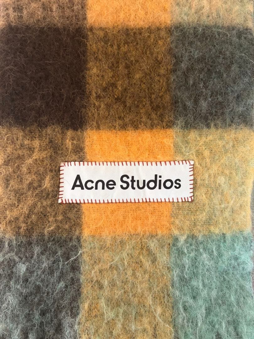 【100%正規品】Acne Studiosチェック柄マフラー　定価¥51,700