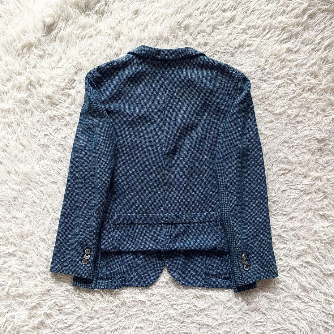 <美品>BOGLIOLI dover ブルー シルク コットン ジャケット 46