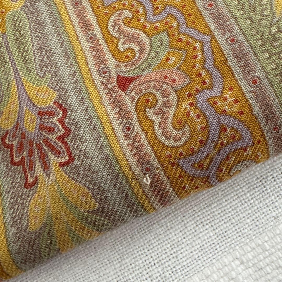 エトロ　ウール&シルク　ストール　ETRO ペイズリー　イタリア製　SILK 毛