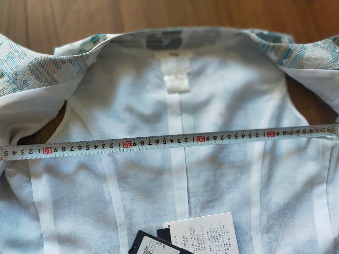 タグ付き美品【Rene ルネ】ジャガード 花柄ノースリーブワンピース 36 水色