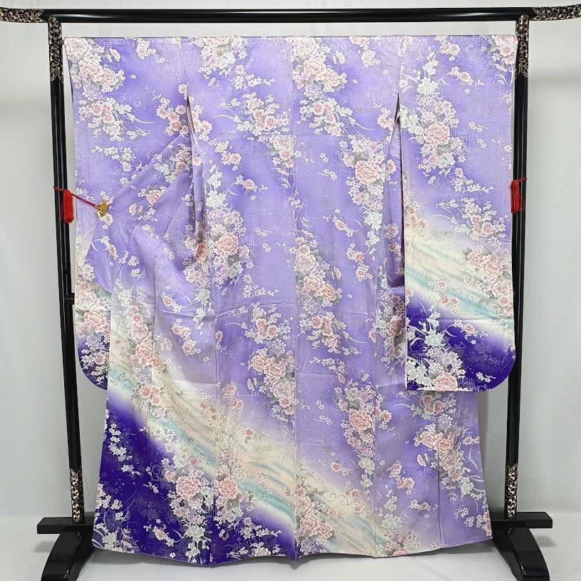ゆりのはな　本振袖　振袖　５点　まとめ売り　正絹　未使用～リメイク等々　C602