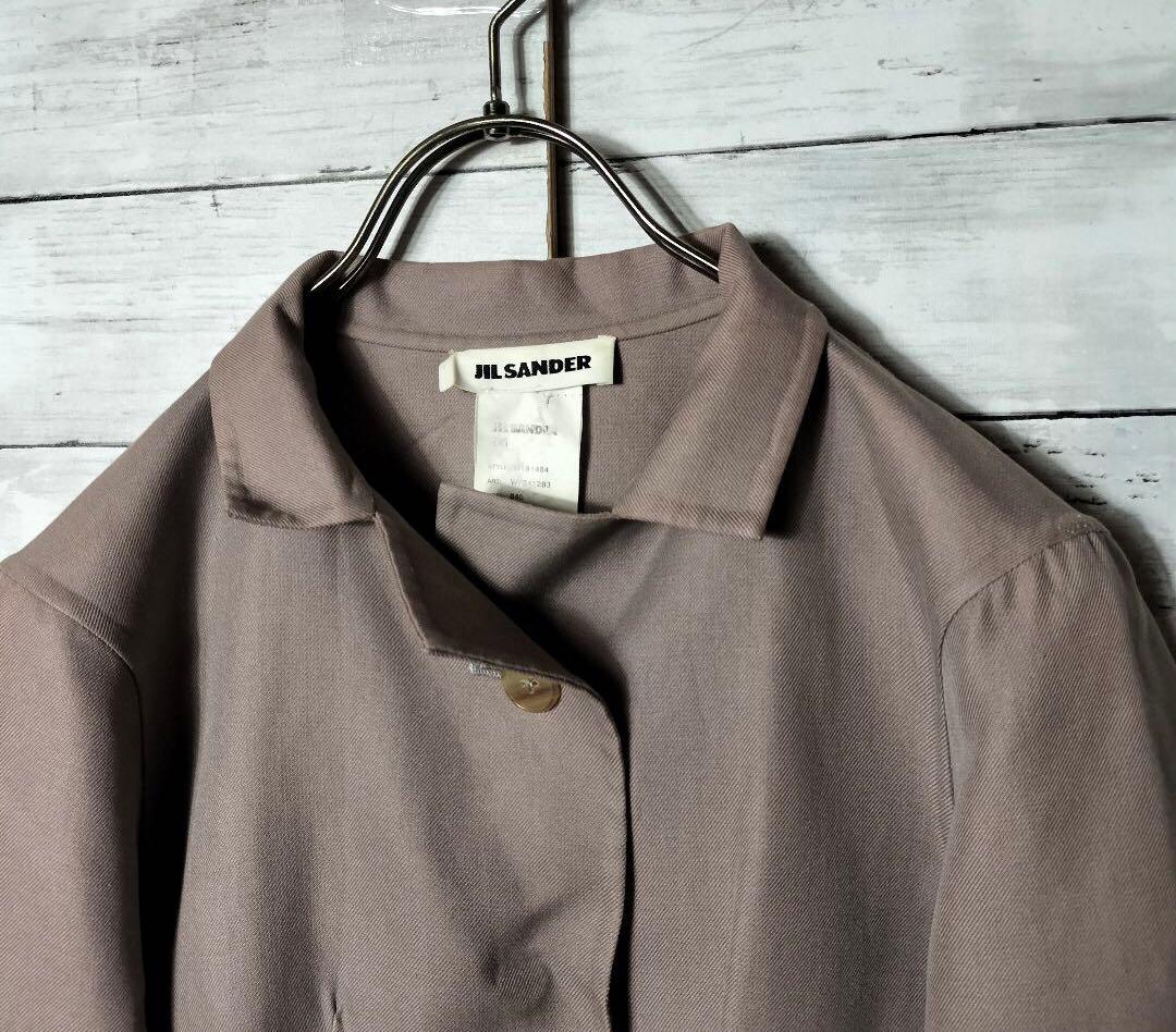 ジルサンダー JILSANDER モッズコート ステンカラーコート コットン綿