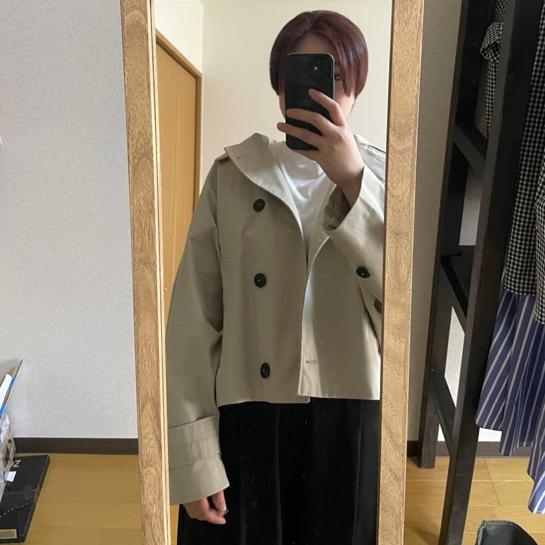 ZARA ドルマンスリーブショートトレンチコート　ジャケット