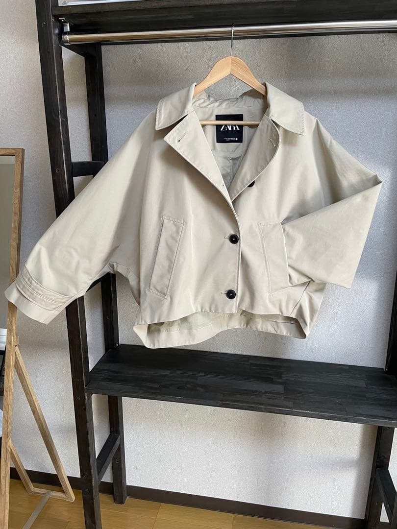 ZARA ドルマンスリーブショートトレンチコート　ジャケット