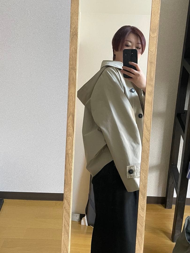 ZARA ドルマンスリーブショートトレンチコート　ジャケット