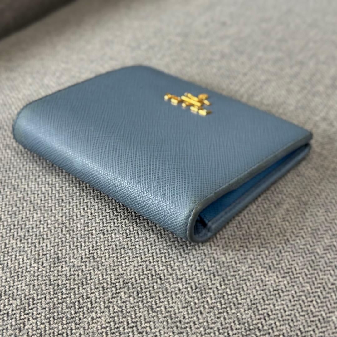 PRADA プラダ サフィアーノメタル 二つ折り財布
