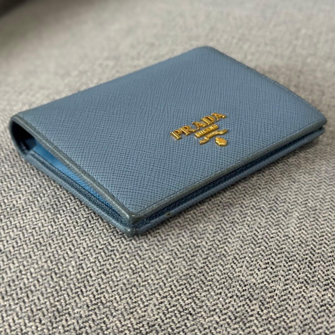 PRADA プラダ サフィアーノメタル 二つ折り財布