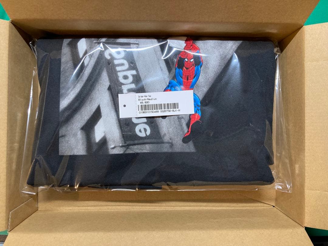【セール中】Supreme スパイダーマン tee Black Mサイズ
