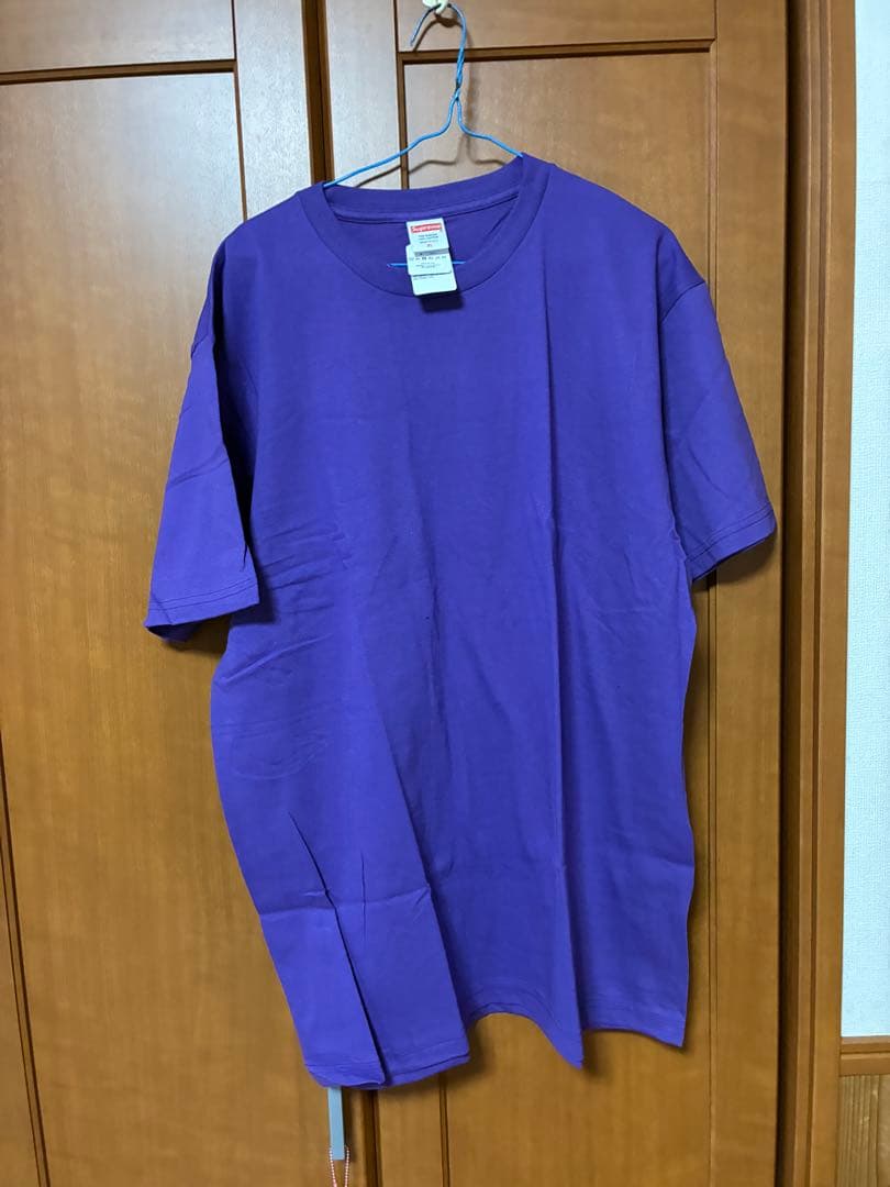 新品未使用 supreme 無地 Tシャツ XLサイズ パープル ３枚セット