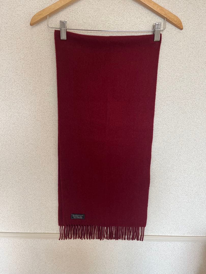【美品】BURBERRY 100%カシミヤ マフラー