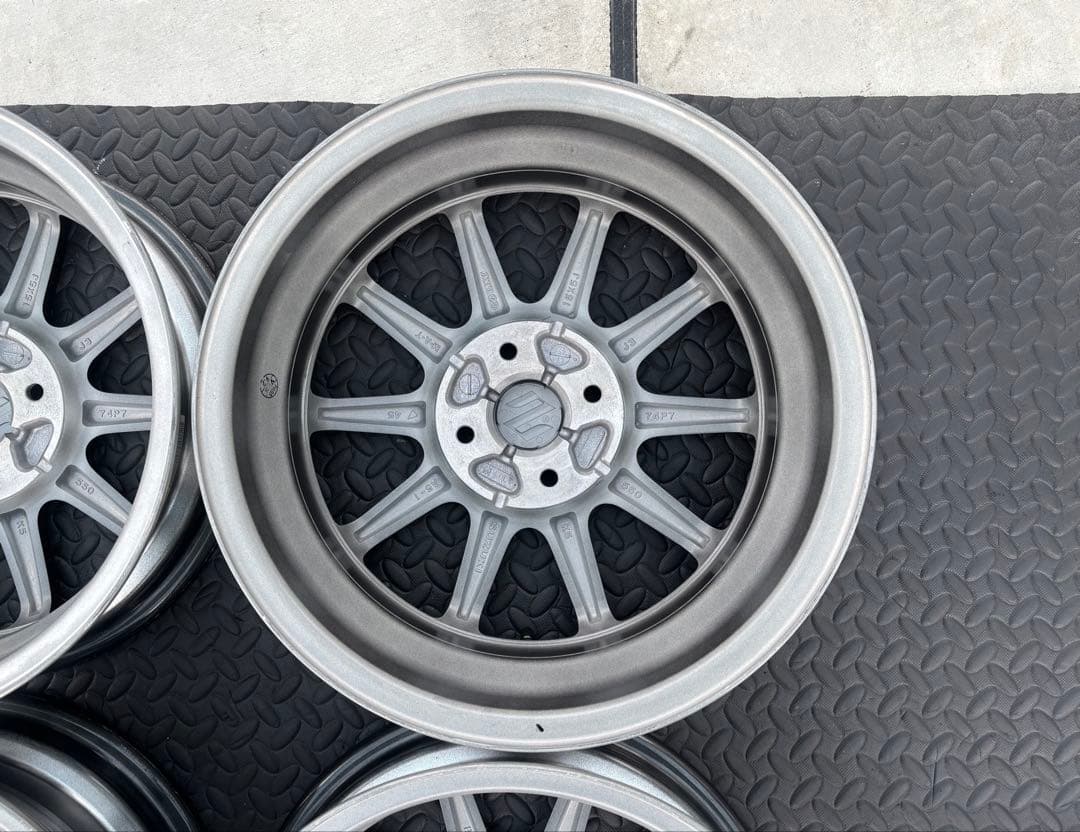 美品 スズキ HA36s アルトワークス 純正 15インチ 4本 新品エアバルブ