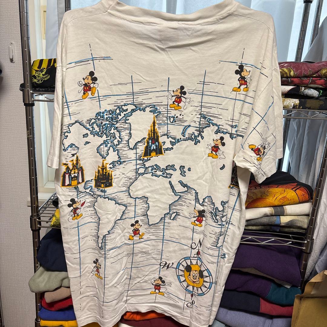 90s ディズニー ワールド 地図 Tシャツ OSFA