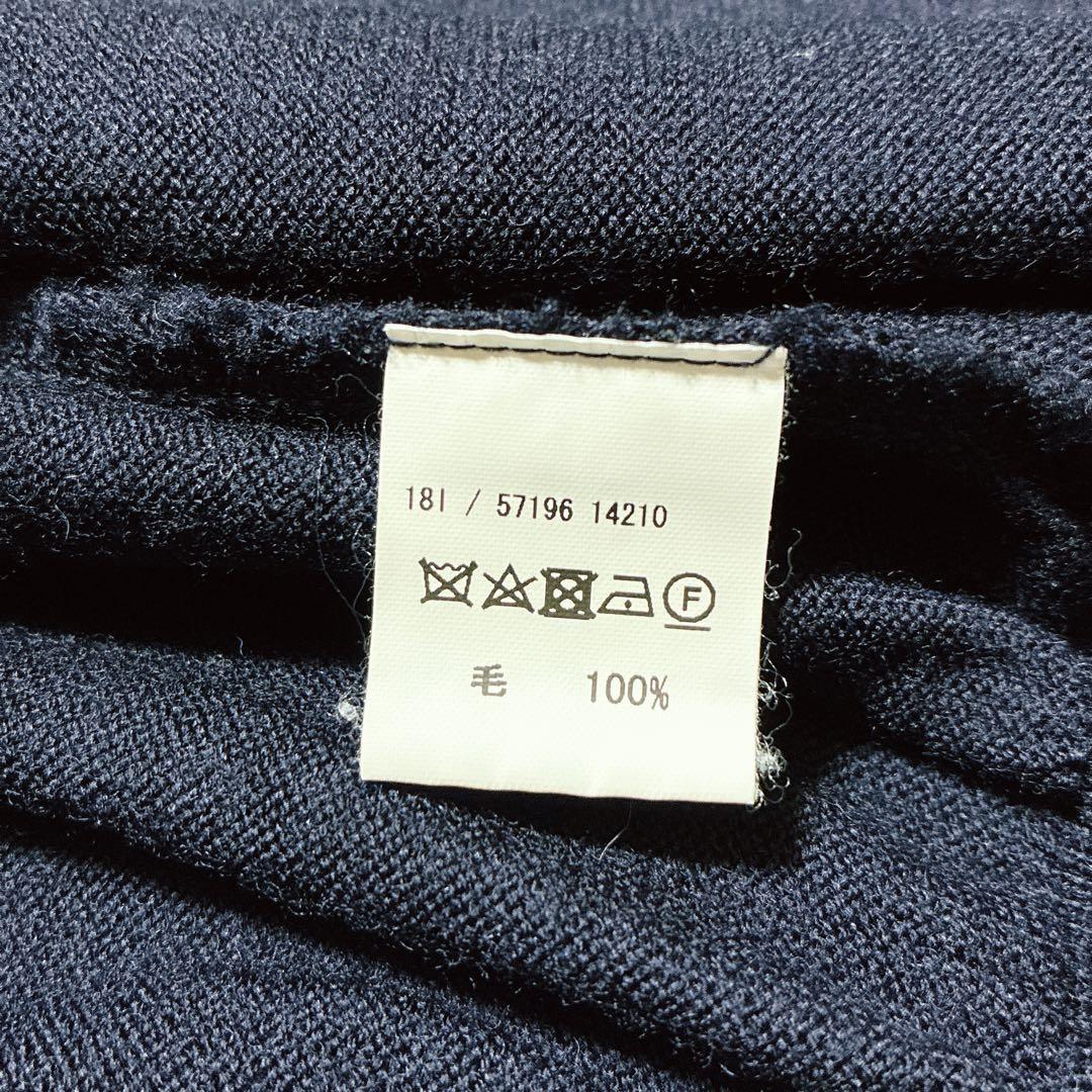 良品⭐️グランサッソ　ウールベスト　ジレ　近年　ネイビー　サイズ46