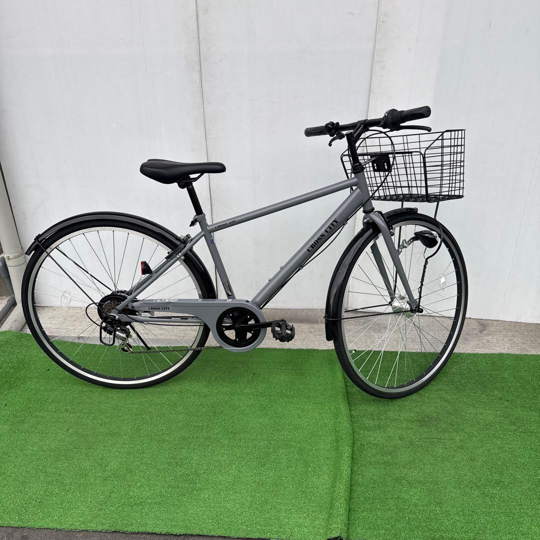 自転車27インチ オートライト クロスバイク とても綺麗 【引き取り限定】