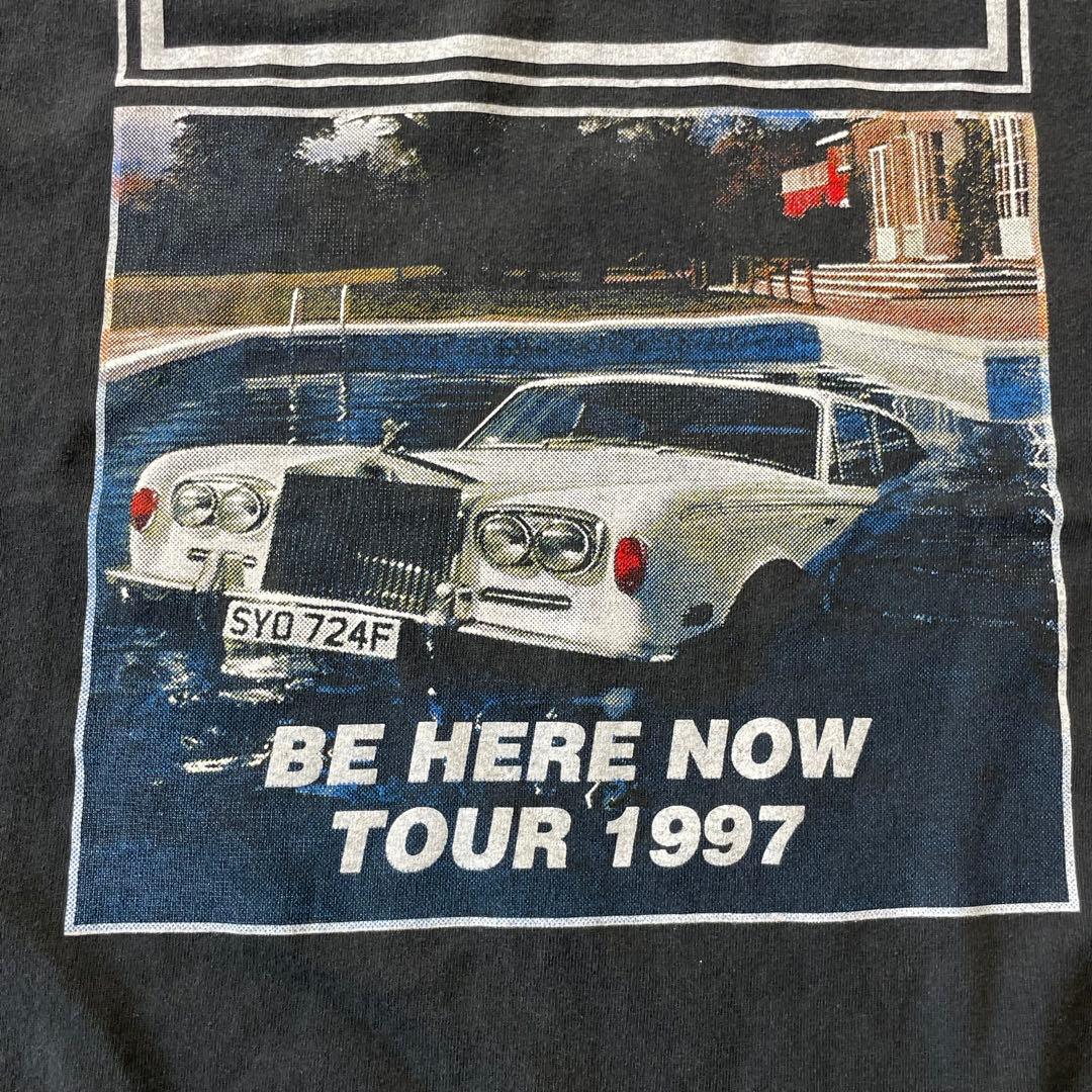 oasis オアシス BE HERE NOW S/S バンドTシャツ L 墨黒