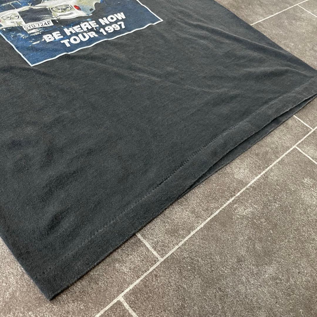 oasis オアシス BE HERE NOW S/S バンドTシャツ L 墨黒