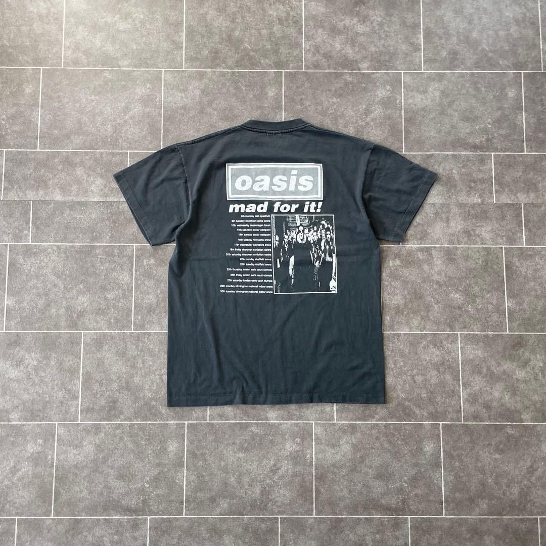 oasis オアシス BE HERE NOW S/S バンドTシャツ L 墨黒