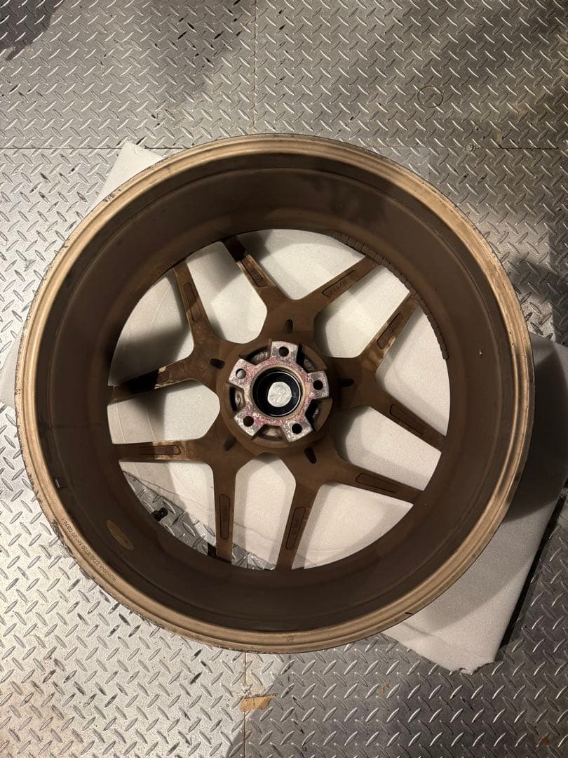 22インチ ゴールド 5スポーク アルミホイール ROHANA WHEELS
