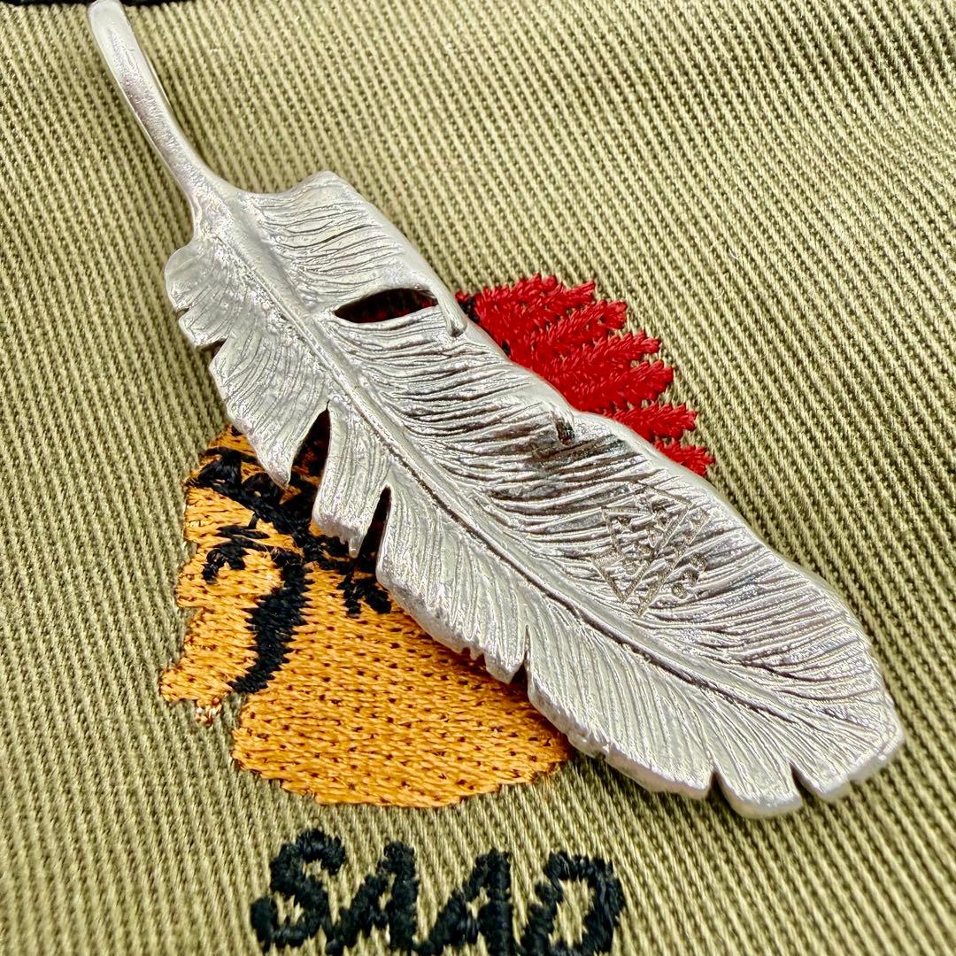 美品　SAAD シルバーフェザー63mm