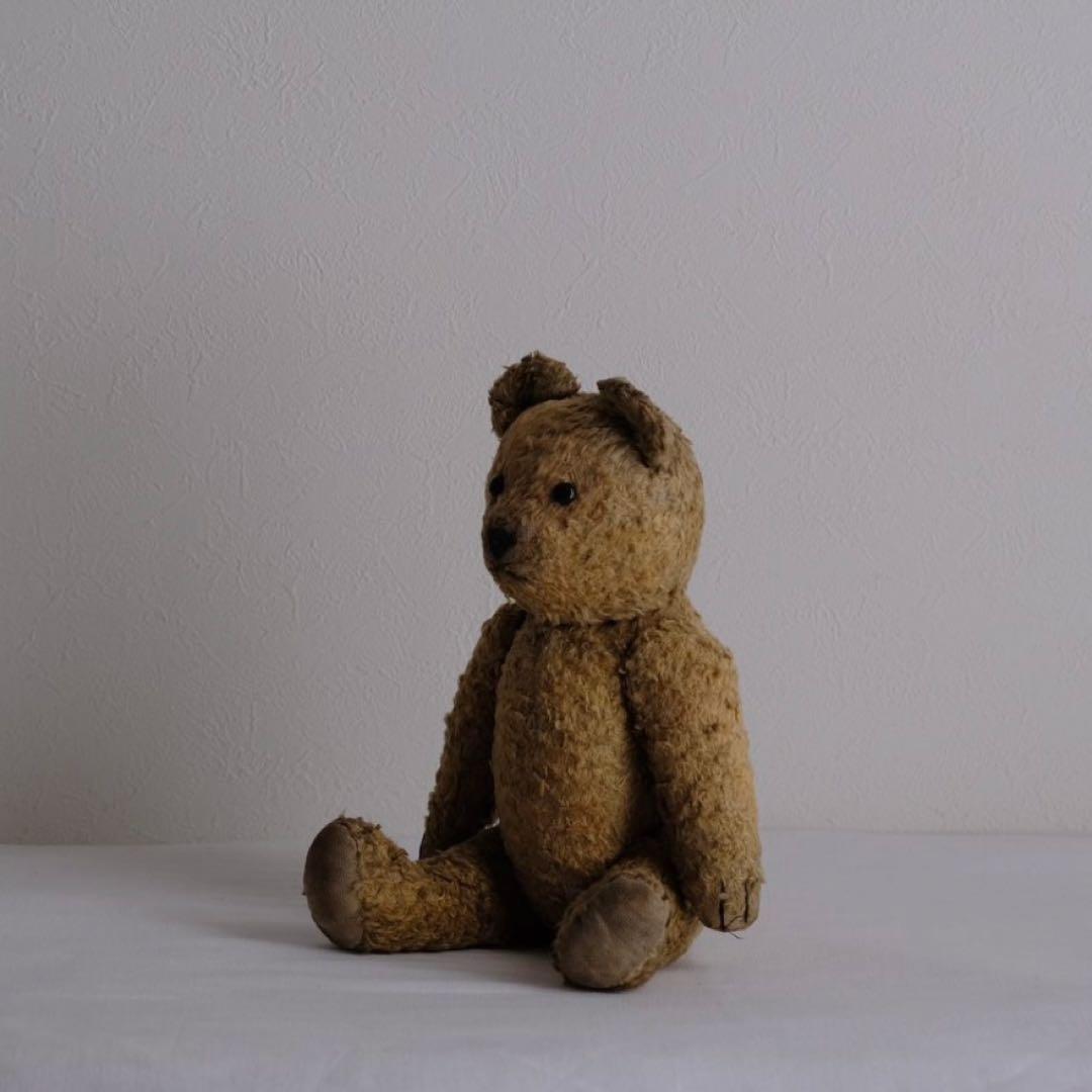 限定価格！Gold Teddy Bear アンティークベア　ぬいぐるみ　イギリス