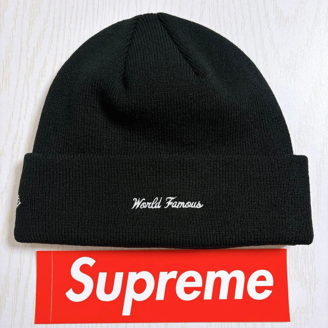 Supreme NEW ERA ニット帽　BOXロゴ　バンダナ　ブラック　黒