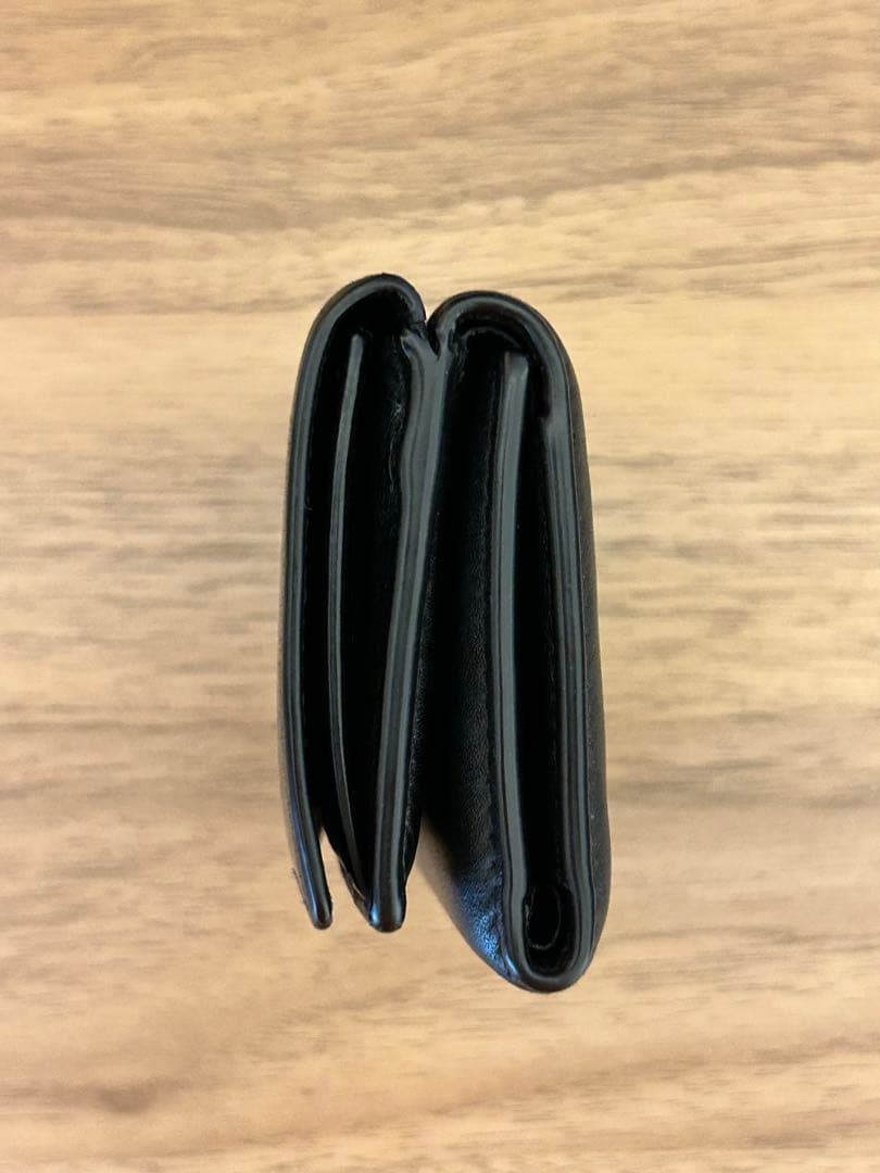 サンローラン　三つ折り　財布　黒
