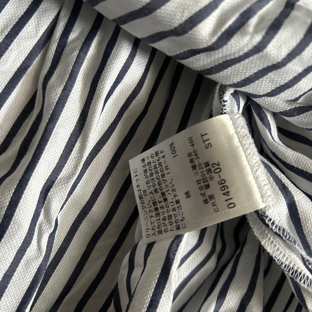 BURBERRYBLUE LABELストライプシャツワンピース三陽商会サイズ38