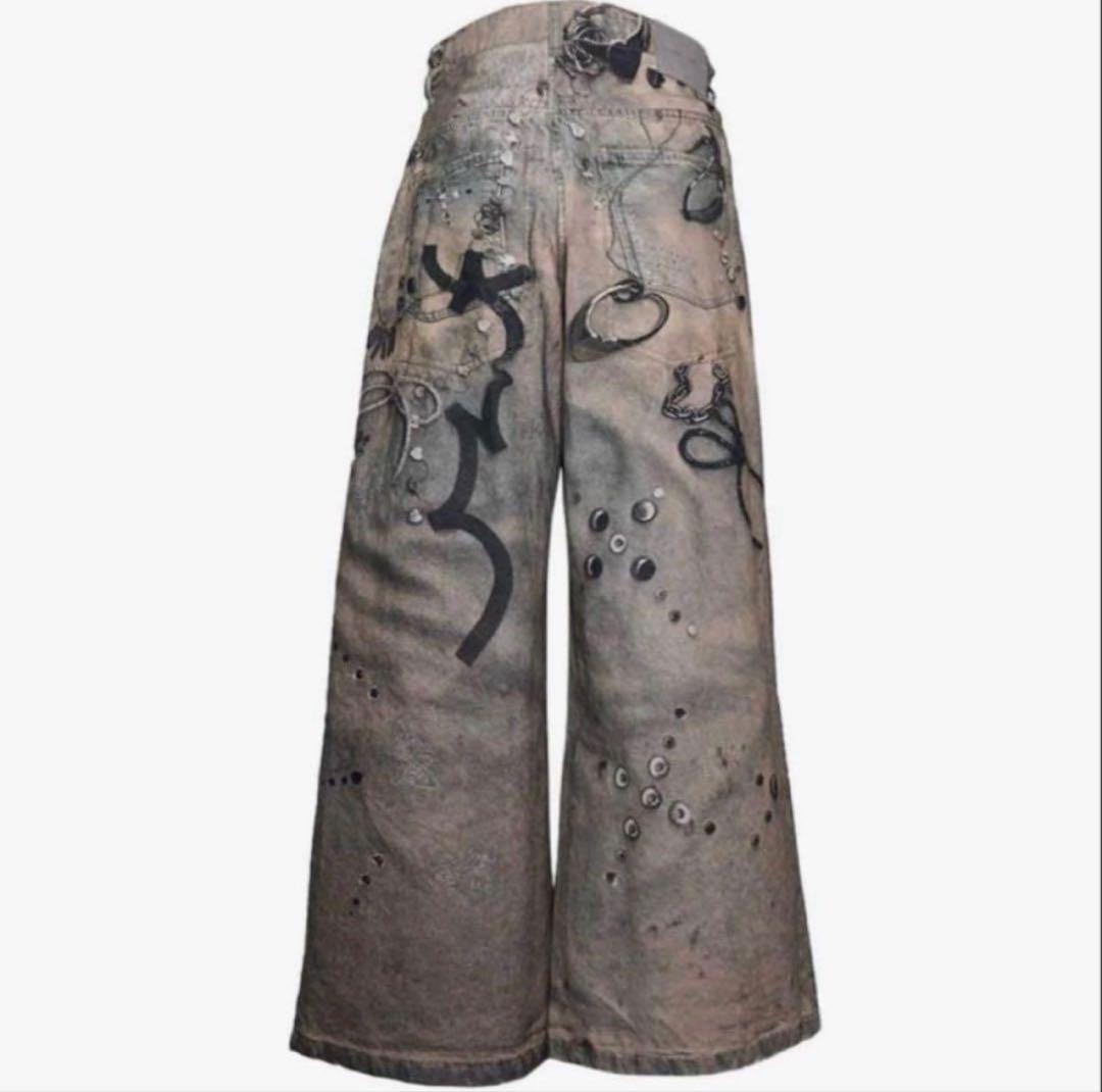パンツ theredthread S print denim1 toys