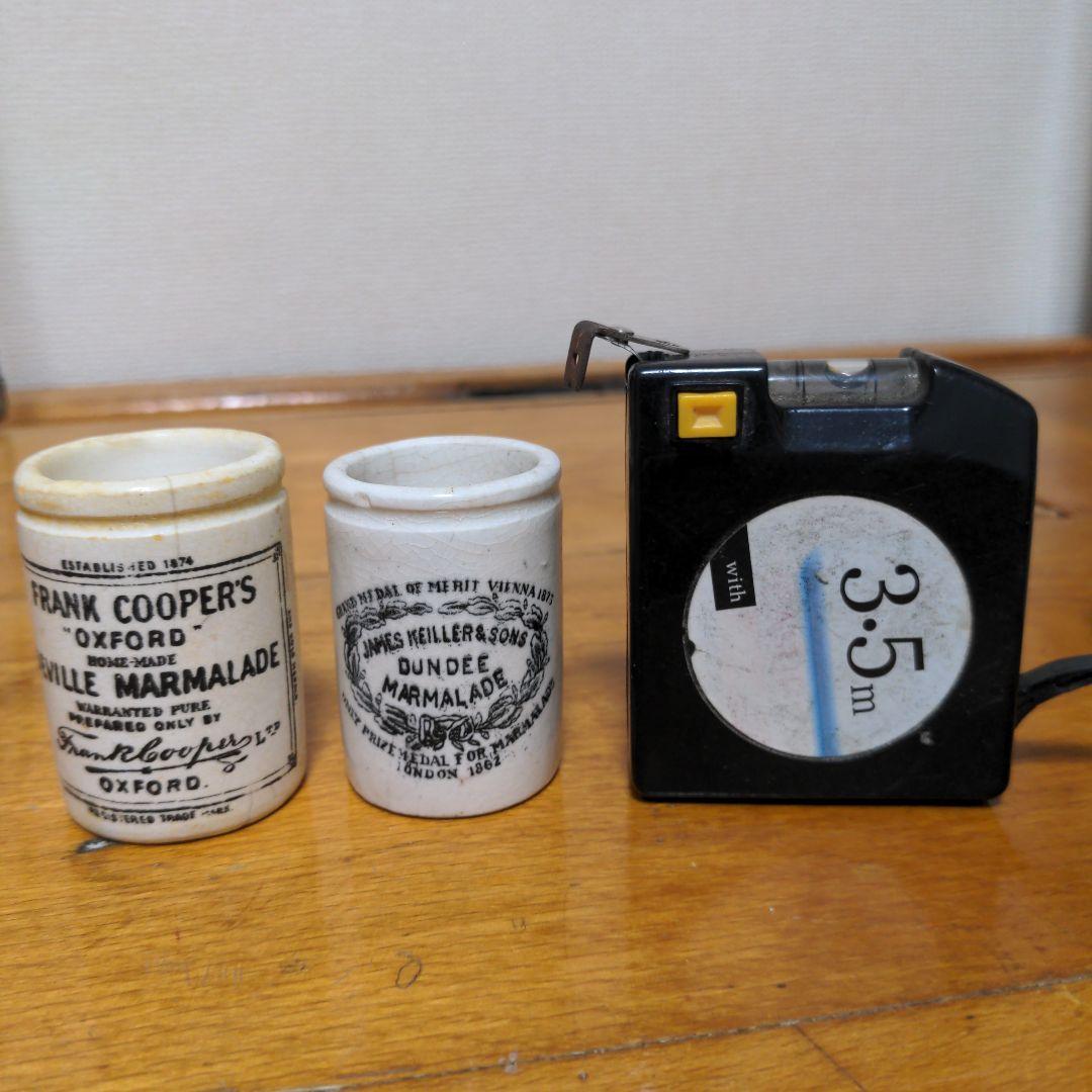 イギリスアンティーク珍品ミニチュアサイズのダンディーマーマレード陶器5.3cm