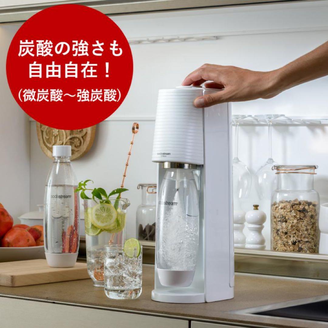 美品　sodastream TERRA ホワイト ボトル 2本付き