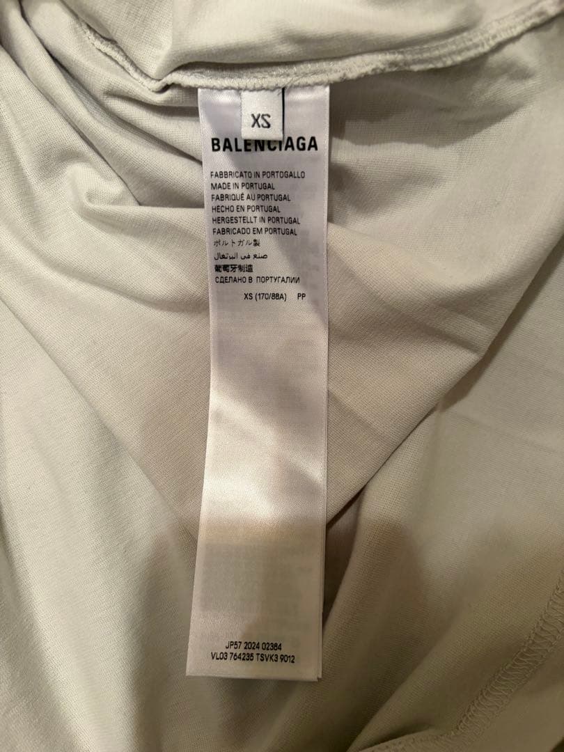 BALENCIAGA バレンシアガ ライトグレー Tシャツ
